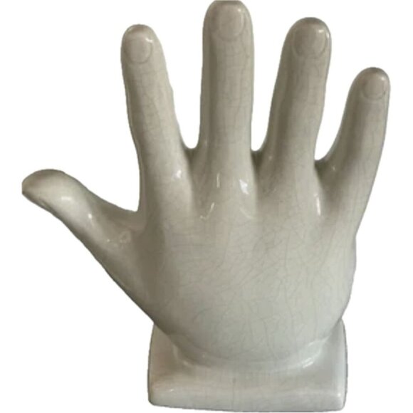 Artistic Accents Cream Ceramic Painted Mystic Palmistry Hand Statue-12.5" Tall - Picture 3 of 3